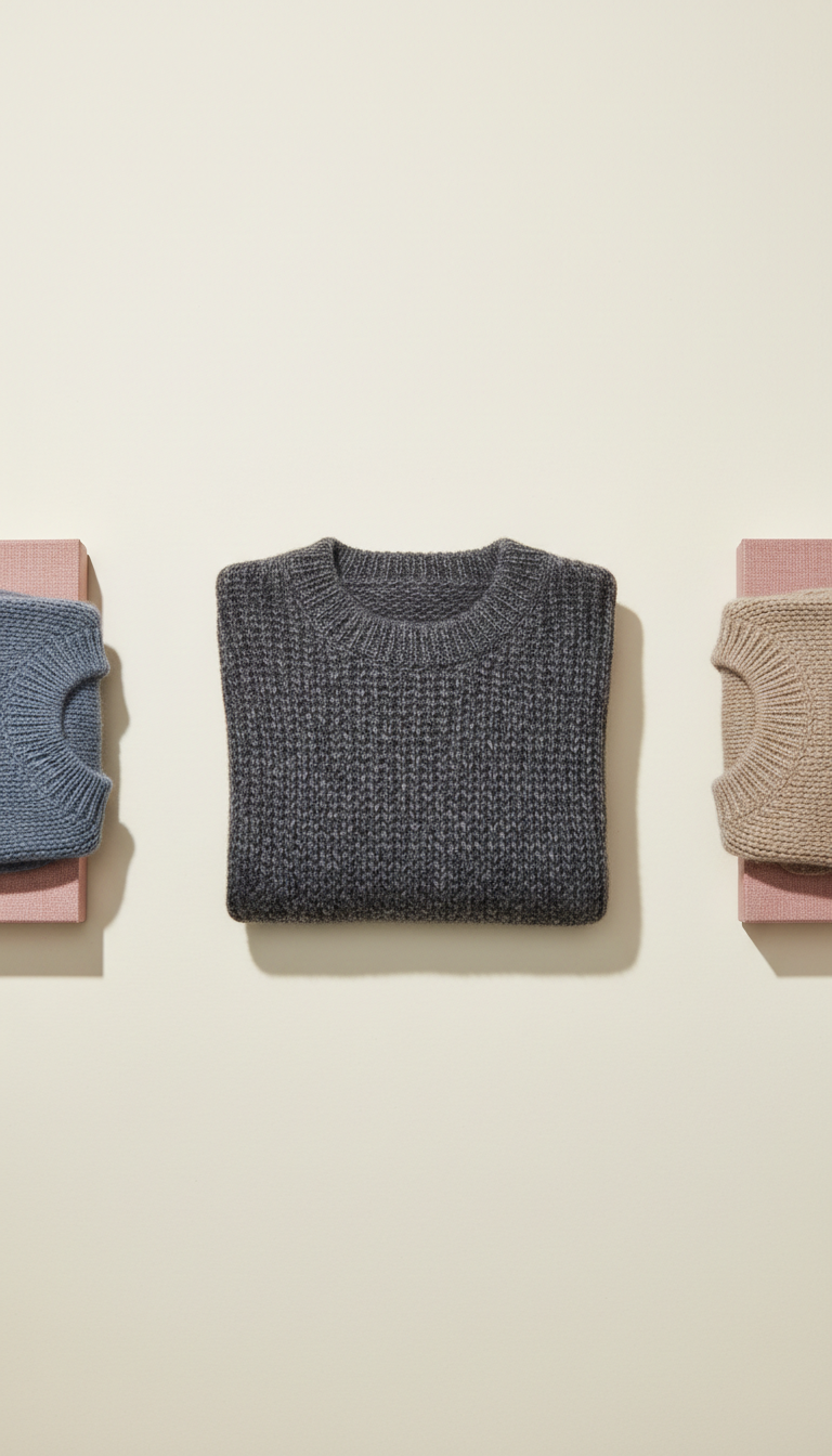 Soft Knit Crewneck with Tactile Finish